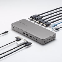 �h�b�L���O�X�e�[�V�����iHDMI/DisplayPort�E4K×3��ʏo�͑Ή��j [USB-CVDK20]