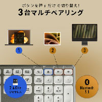 Bluetooth�{2.4G�R���{�L�[�{�[�h [SKB-WBT41BK]