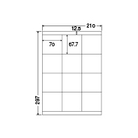�i�i���[�h�i�����^�C�v�j 12�� A4�� 500�V�[�g �mLDZ12SF�n