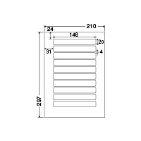 �i�i���[�h�i�}���`�^�C�v�j 10�� A4�� 500�V�[�g �mLDW10BC�n