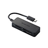 USB[microB]コネクタ搭載 メモリリーダライタ 44+6メディア対応 ブラック