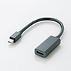 Mini DisplayPort - HDMI変換アダプタ　ブラック