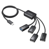 USB3.2 Gen1+USB2.0 Type-C�R���{�n�u�i4�|�[�g�j [USB-3TC436BK] �y���[�J�[�݌Ɍ���̔��I���z