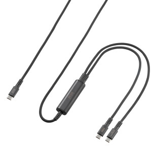 USB2.0Type-C�P�[�u���i�Q�䓯���[�d�{�ʐM�EPD100W�j [KU-CCP100D12BK]